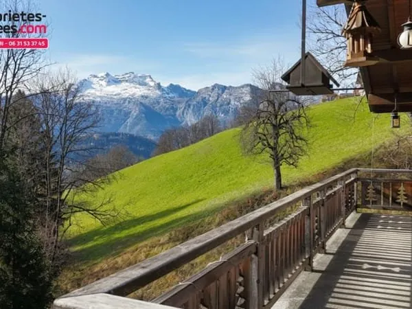 Manigod 74230 - Chalet 4 pièces avec vue imprenable sur la Tournette