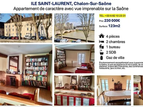 Appartement 3 pièces 123 m²