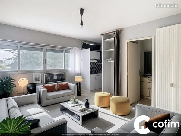 Studio 1 pièce 20 m²