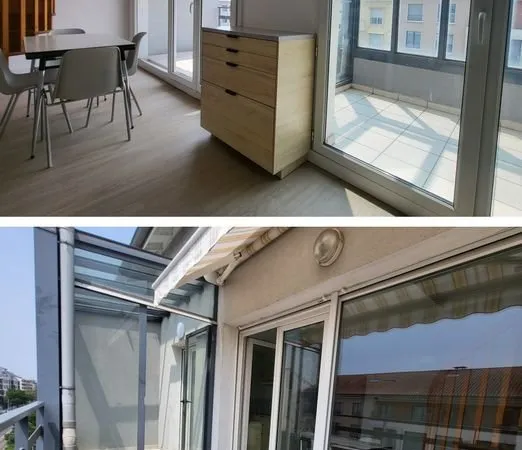 T2 meublé BRON Centre + Garage