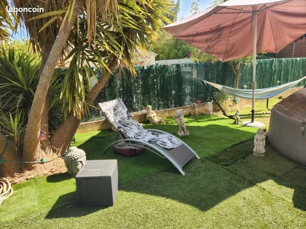 Loue T3 meublé rez de jardin