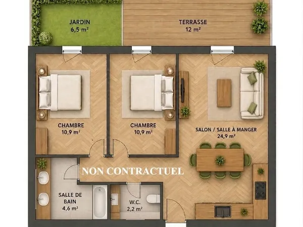 APPARTEMENT T3 NEUF A VENDRE - LES GETS - LES PORTES DU SOLEIL