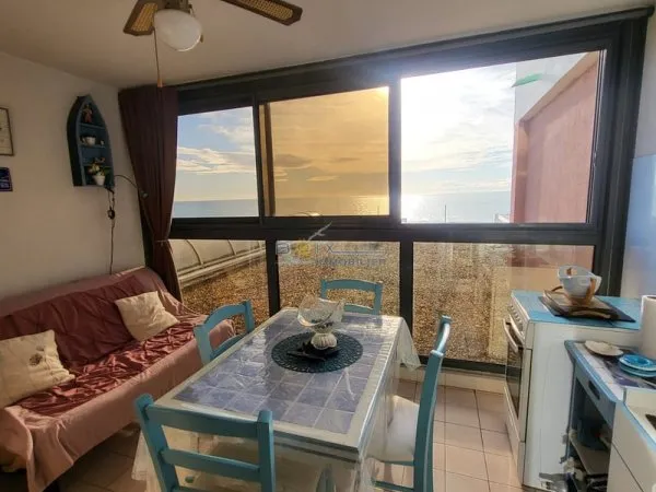 2 PIECES 40M2 + TERRASSE FACE A LA MER AVEC PARKING ET CELLI