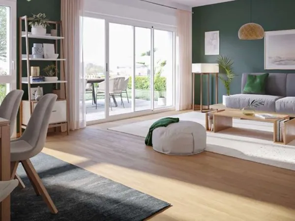 Appartement Bruz 4 pièces de 88 m2 avec jardin et parkings