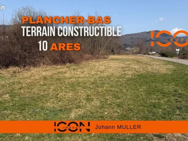 Terrain 1000 m² Plancher-Bas