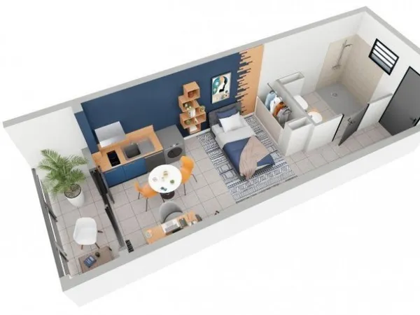 Appartement 1 pièce 27 m²
