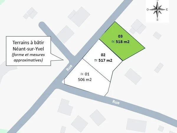 Terrain à bâtir Vente Néant-sur-Yvel  518m² 21500€