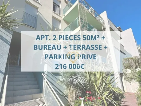APT. 2 pièces + terrasse + parking
