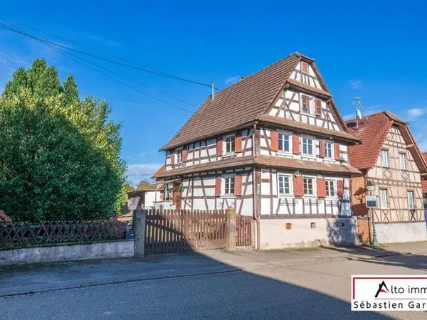 Maison Alsacienne 5 pièces sur 800 m2 de terrain constructib