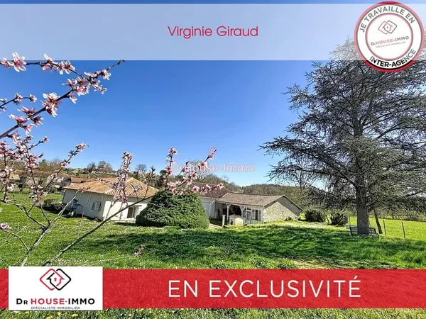 Maison en pierre avec grand jardin, granges et dépendances