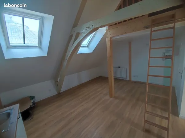 Studio loft 29 m2 rénové avec mezzanine - Hyper centre Halle au Blé