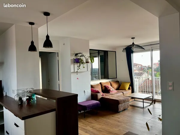 Loue Superbe T4 Meublé - Quartier Guilhemery/Côte Pavée, Toulouse - 70m²
