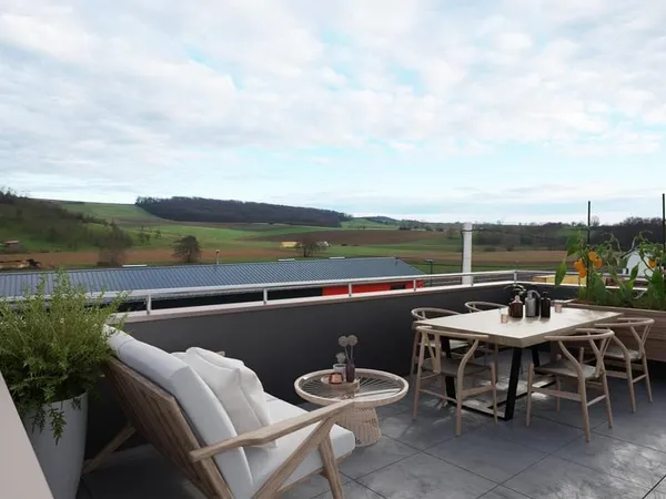 T3 en duplex avec vaste terrasse