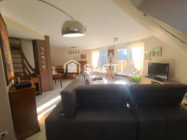 Superbe 4 pièces duplex en attique, 2 terrasses, cave & garage