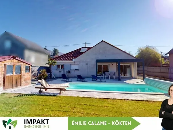 Plain pied 4 chambres + bureau, au calme avec piscine secteur No