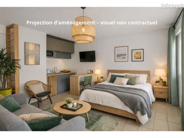 Studio rénové 24m² - usage mixte possible - investissement / bureau