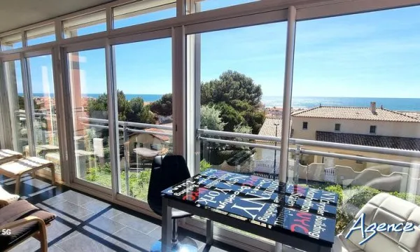 MAGNIFIQUE VUE MER APPARTEMENT T3 PLAIN PIED