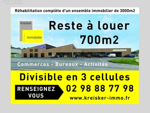 Local 700 m² Morlaix
