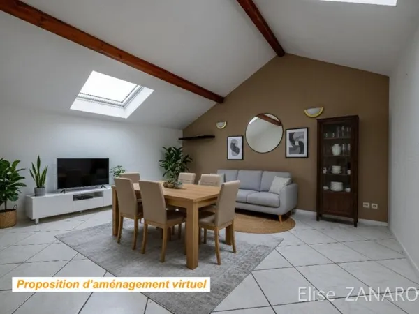 Grand 2 pièces avec stationnement privé au centre d'Hettange!