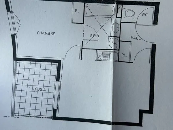 T2 + parking centre Aix