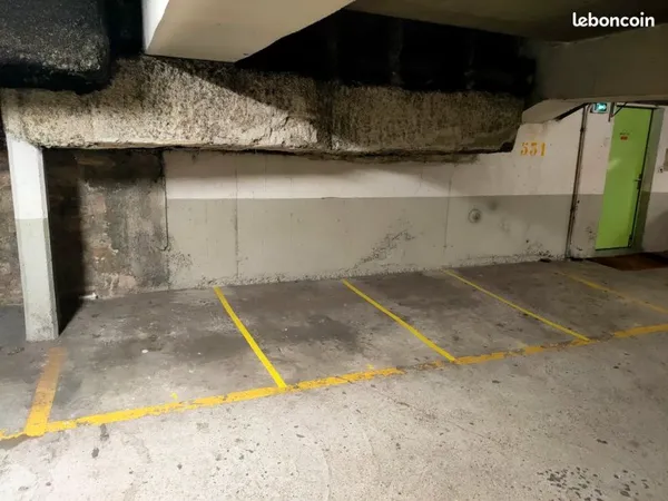 Place de parking souterrain - 1er sous-sol - Rue Nansouty - Paris 14e - Proche Parc Montsouris