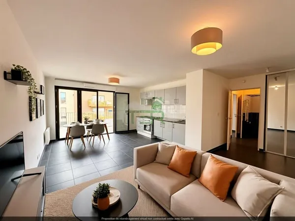 Montpellier / Ovalie - T3 de 62,60 avec terrasse, parking et cav