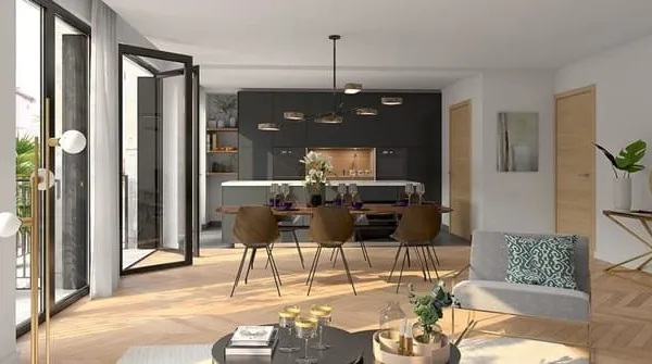 Superbe appartement T4 avec grand balcon et stationnements