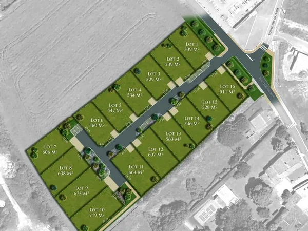 Terrain à bâtir de 554 m2 au prix de 56500 € à MEURSAC.