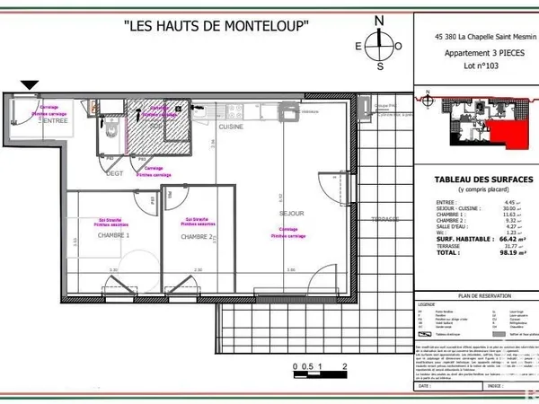 Vente Appartement 3 pièces
