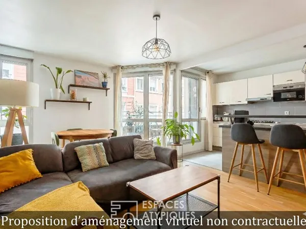 Appartement rénové à deux pas du 6ème