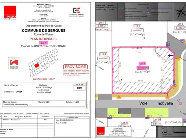 Terrain en lotissement 726 m²