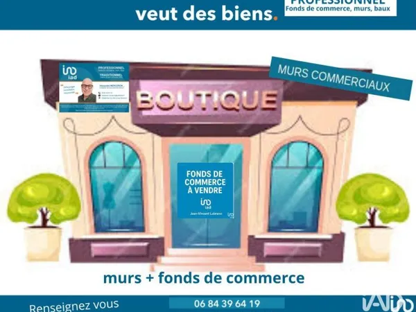 Fonds de commerce 50 m²