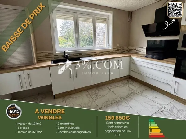 Maison 5 pièces 124 m²