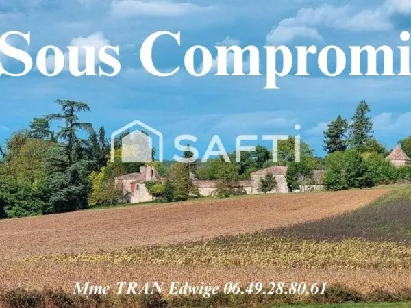 Grand corps de ferme d'exception du 16e siècle avec multiples dépendances, sur + de 22 hectares