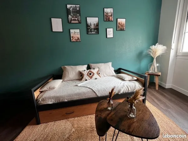 À Louer - Studio meublé à Reims - 21 m² - 495 CC