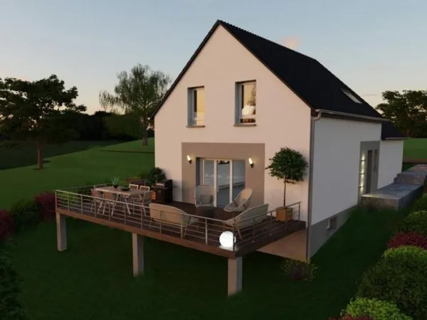 Terrain + maison 136 m²