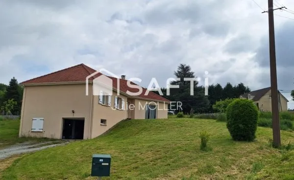 Maison 112 m², 3 ch., bureau, garage 60 m²