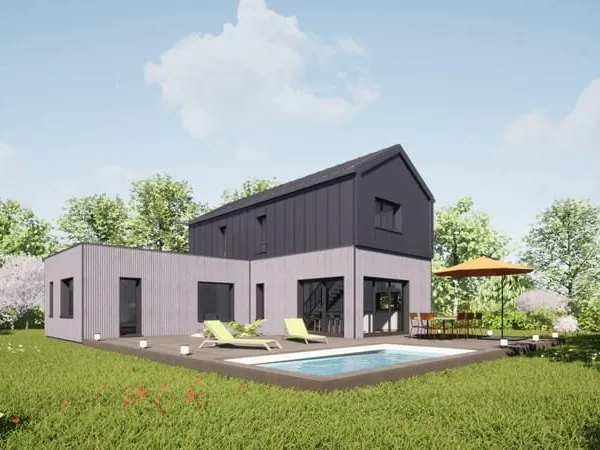 Votre projet de maison ossature bois sur un terrain arboré à La Chapelle sur Erdre à La Chapelle-sur