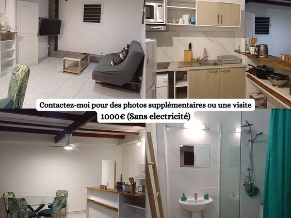 🏡 Grand F3 climatisé avec terrasse - Petit-Bourg (Guadeloupe)
