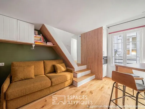 Un nid d'architecte en duplex aux abords de la Seine
