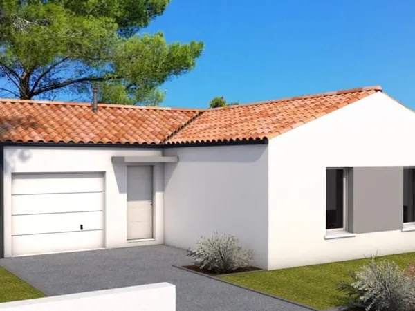 Maison 3 chambres avec garage, sur un terrain de 342 m² à ST HILAIRE DE RIEZ