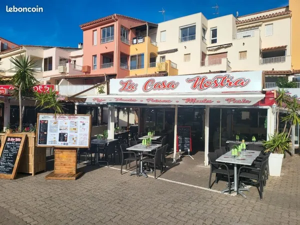 🔥 Cap d'Agde - Restaurant emplacement N°1 - 100 places - Terrasse - Clé en main - 200 000 🔥