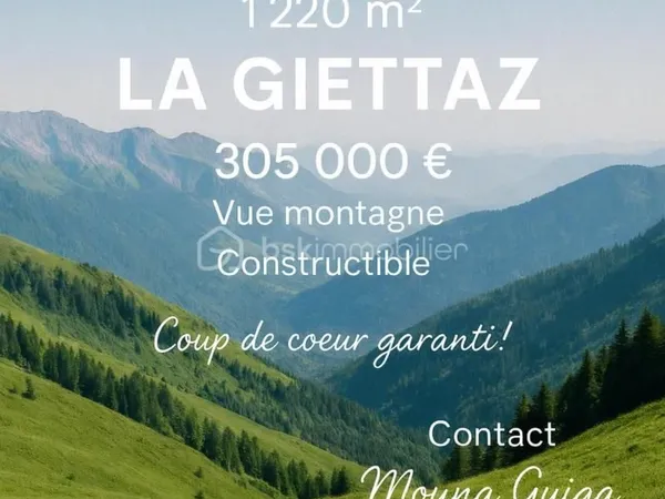 Terrain 1 220 m² La Giettaz