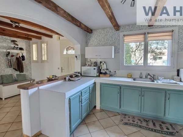 VENTE MAISON 4 PIECES, 3 CHAMBRES + GARAGE + PISCINE - SAIN
