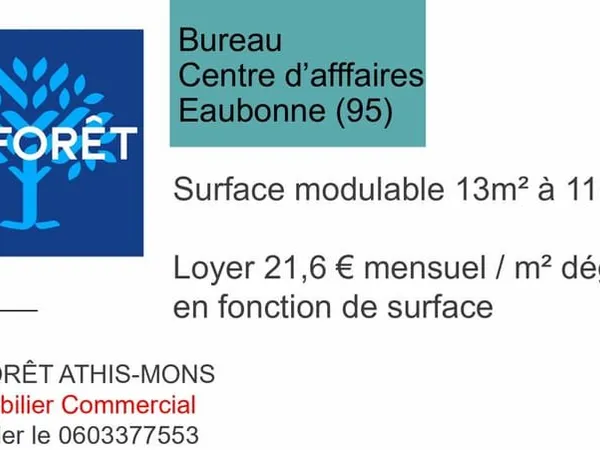 Bureaux Eaubonne 80 m2