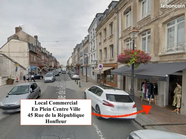 Local commercial 34 m² hyper centre Honfleur - Bail flexible 3 à 36 mois