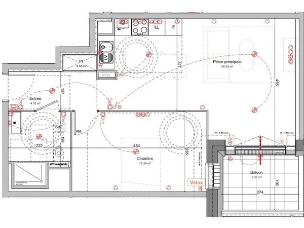 Appartement 2 pièces 48 m²