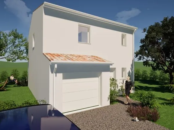CHARMES SUR RHONE, MAISON R+1 + GARAGE + TERRAIN