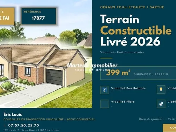 Terrain 399 m²