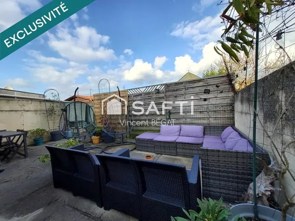 MAISON 4 CHAMBRES JARDIN 5 MN GARE LIGNE R